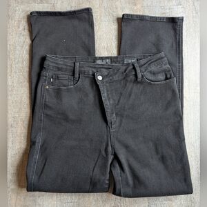 Judy Blue Cross Cross Waistband Wide Leg Dad Jean #J888563 Size 13/31